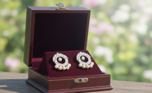 Pearl Blossom Halo Earrings