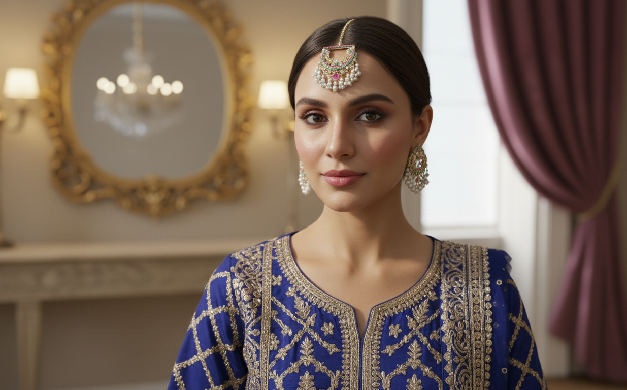 Royal Jhoomar (Passa) Headpiece - Image 2