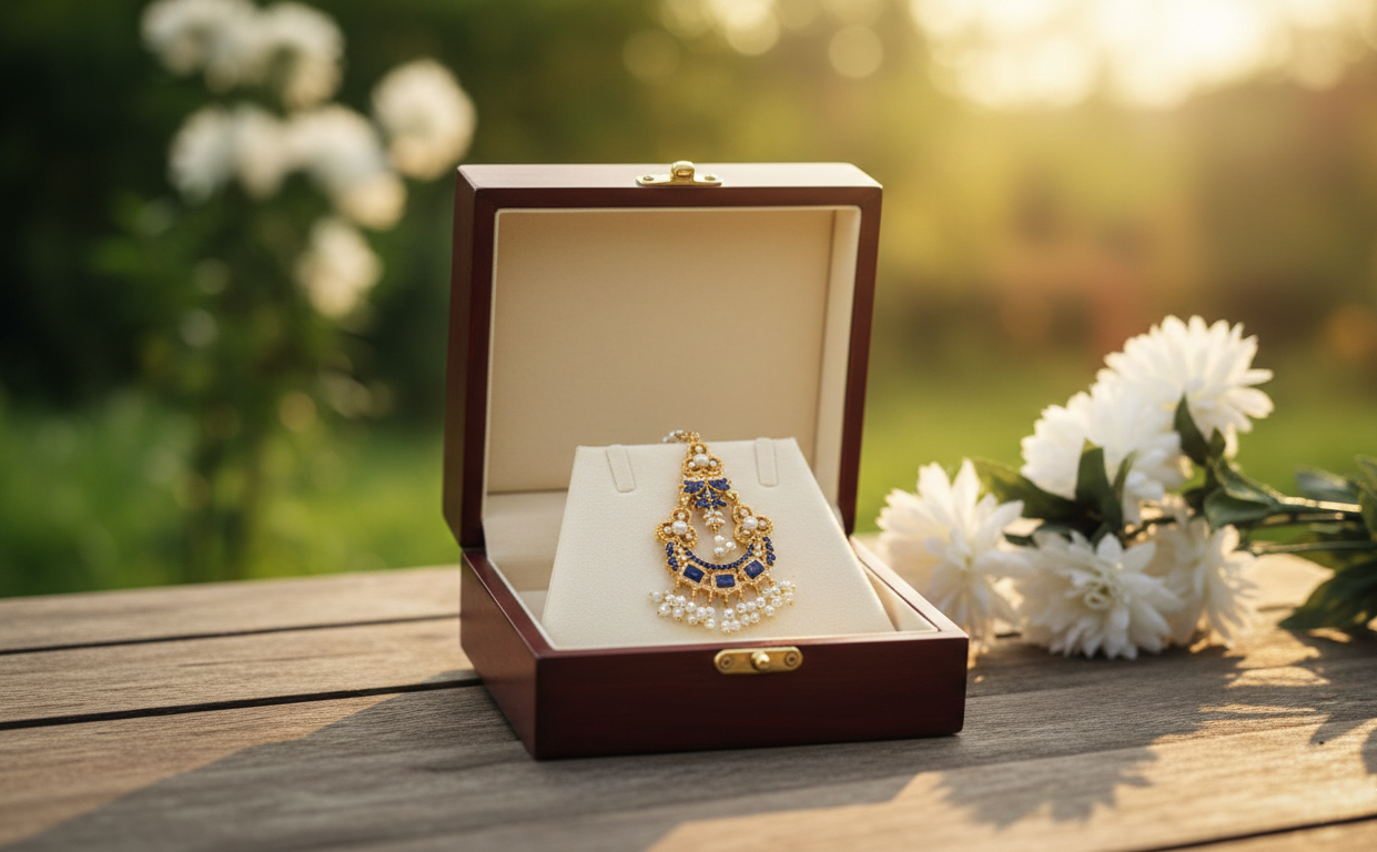 Sapphire Moon Maang Tikka