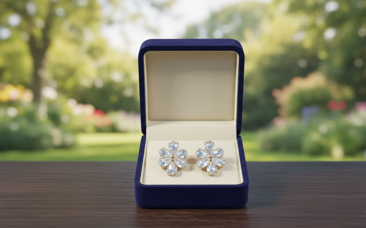 Crystal Bloom Petite Studs