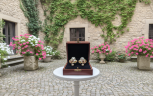 Artisan Baroque Peacock Studs