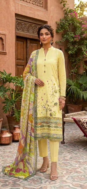 3 PIECE-PRINTED LAWN SUIT