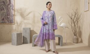 3 Pcs - Unstitched Lawn Suit