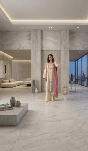 3 Pcs - Unstitched Lawn Suit